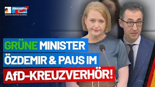 Regierungsbefragung: Grüne Minister Cem Özdemir und Lisa Paus im AfD-Kreuzverhör!