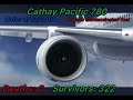 cathay pacific flight 780 the ultimate emergency landing with real sound effects 🎧🔥