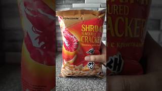 DO NOT TRY THIS !!! Nongshim Shrimp flavoured crackers #asmr #shorts #trending #shortvideo #viral