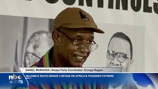 Mourners gather at Swapo office in Swakopmund to honour Dr. Sam Nujoma - nbc