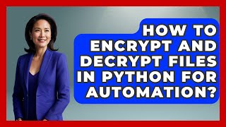 How To Encrypt And Decrypt Files In Python For Automation? - Python Code School