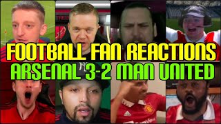 ARSENAL & UNITED FANS REACTION TO ARSENAL 3-2 MAN UNITED | FANS CHANNEL