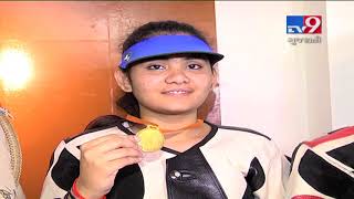 Surat girl hits gold at inter college rifle contest in Vyara - Tv9 Gujarati