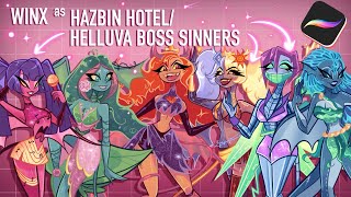 WINX as HAZBIN HOTEL/HELLUVA BOSS SINNERS