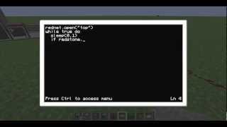 MINECRAFT REDNET TUTORIAL COMPUTERCRAFT!