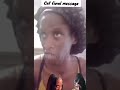 Catreisa Johnson AKA Cat’s final message