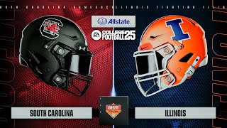 CITRUS BOWL | S. Carolina vs Illinois | College Football 25 | Full Gameplay