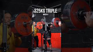 Massive 325kg squat triple for 105kg Diego Octavio #squat #powerlifting