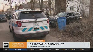 Boys, 12 and 14, shot in vehicle Chicago's South Side