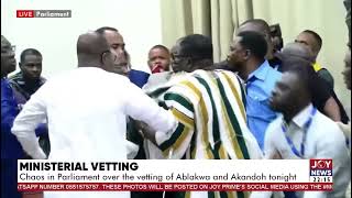 Chaos  in Ghana’s Parliament