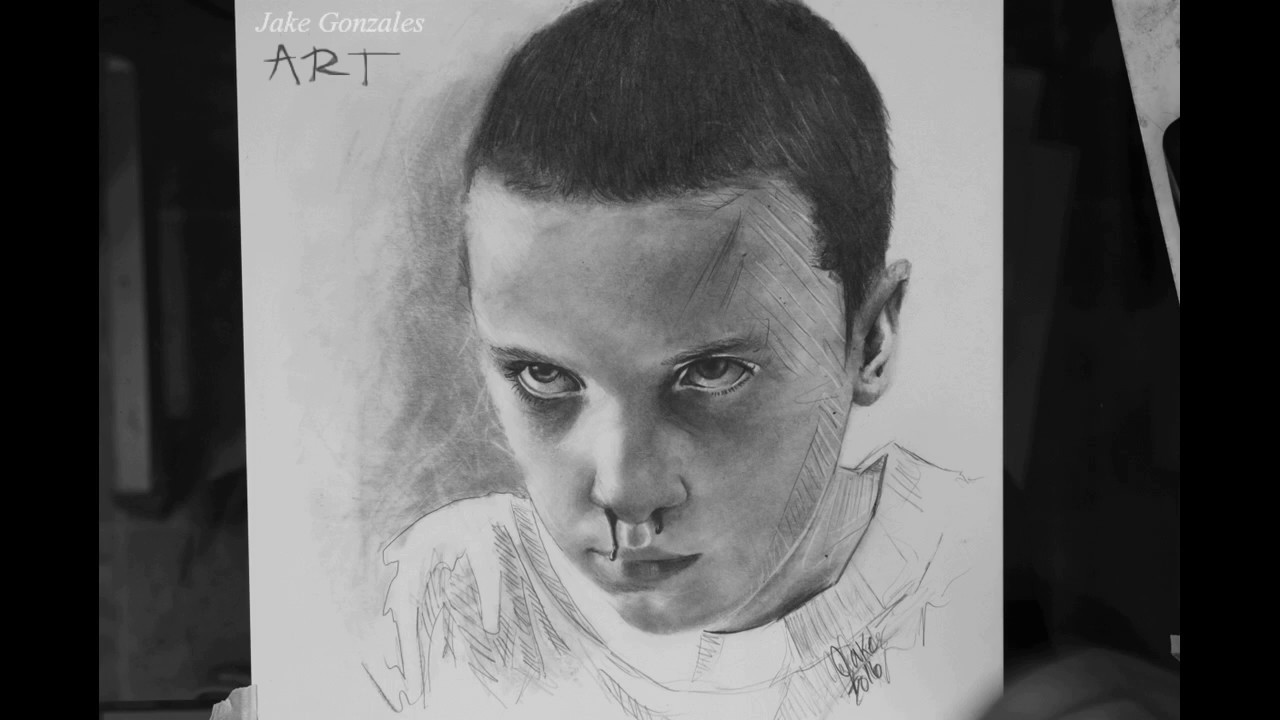 How To Draw Eleven From Stranger Things Youtube