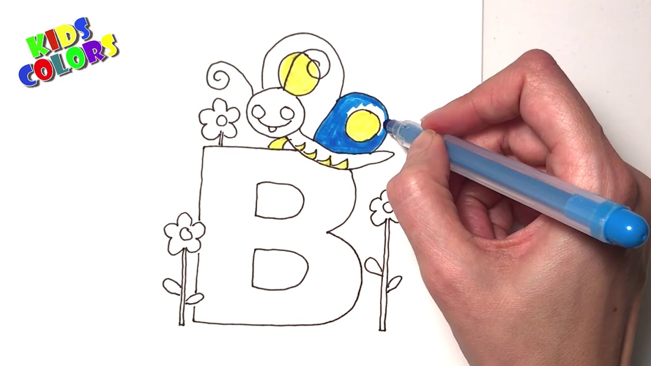 Abc Coloring - Teach Abc Alphabet To Kids Drawing | Learn Coloring And ...