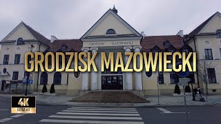 Grodzisk Mazowiecki | Zima 2022 | Spacer po Grodzisku Mazowieckim | Binaural Audio 🎧 [4k]