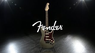 Fender American Elite Stratocaster Ebony, Champagne | Gear4music demo