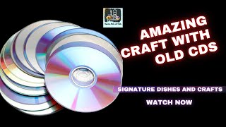 പഴയ cd കളയുന്നതിന് മുമ്പ് ഇതൊന്ന് കണ്ടു നോക്കൂ | Simple DIY craft | Signature Dishes and Crafts