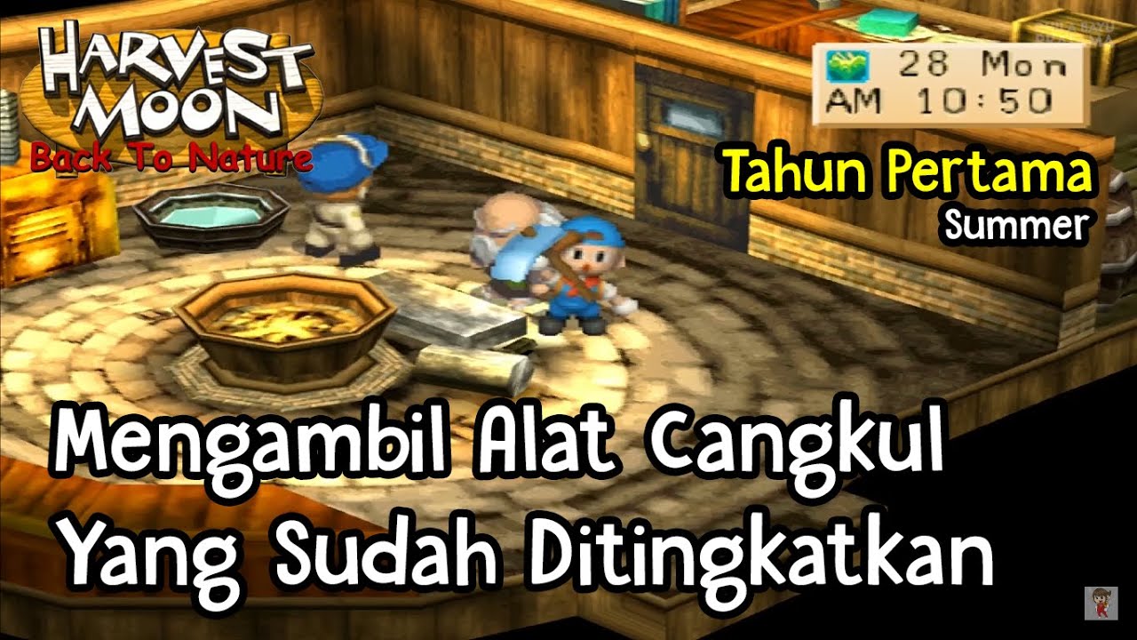 Mengambil Alat Cangkul Yang Sudah Ditingkatkan Harvest Moon Back To ...