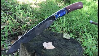 Forging A Camp Fighter From A Leaf Spring