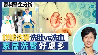 洗腎｜腹膜透析vs血液透析 洗肚佔8成腎衰竭洗腎病人！家居洗血成效佳 改善血壓控制心臟功能？家居洗肚機睡眠中自動換水減腹膜炎風險！｜王建芳醫生 腎科醫生葉逸軒醫生｜人類健康研究所