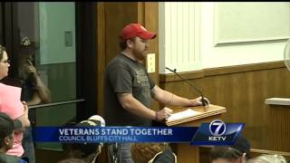 Veterans speak out at Council Bluffs City Council meeting