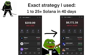 EXACTLY How I Turned 1 Solana into over 25+ Trading Memecoins and AI (Solana Memecoin Trading)