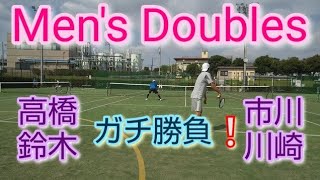 【テニス/tennis】男子ダブルス/ビジネスパル全国大会前の練習試合/ベテランが若手に挑むとこうなります😅/2022年8月某日