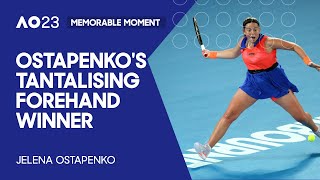 Jelena Ostapenko with an Incredible Winner! | Australian Open 2023 Quarterfinal