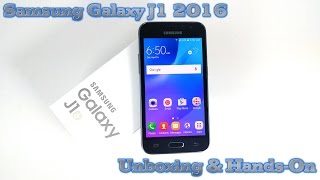 Samsung Galaxy J1 DUOS 2016 Unboxing \u0026 Hands-On