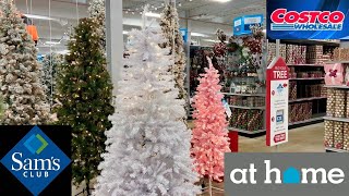COSTCO AT HOME SAM'S CLUB CHRISTMAS DECORATIONS TREES DECOR SHOP WITH ME SHOPPING STORE WALK THROUGH