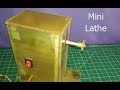 How to make a Mini Lathe Machine at Home