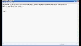 Matrix Batch Program