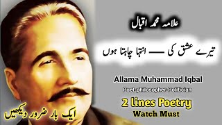 Tere Ishq Ki Inteha Chahta Hoon | Kalam-e-Iqbal | Allama Iqbal Two Lines Best Poetry | Hamdard Voice