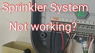 Sprinkler Electrical Troubleshooting - with a Multi-zone Orbit Automatic Sprinkler system