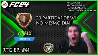 JOGAMOS 20 PARTIDAS DE WL CHEIAS DE EMOÇÃO E PEGAMOS UM RANK INÉDITO! EA SPORTS FC 24 [PS5] RTG #41