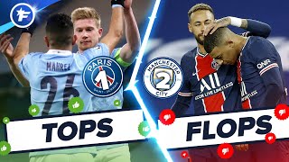 PSG-Man City (1-2) : De Bruyne et Mahrez giflent Paris, Neymar et Mbappé invisibles | Tops et Flops