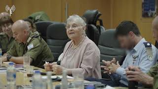 מפגש פורום מטכ"ל עם שורדת השואה שרה ווינשטיין לציון יום הזיכרון לשואה ולגבורה