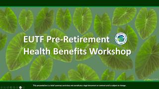 2026 New EUTF Pre Retirement Informational Session Presentation VIDEO 03022026