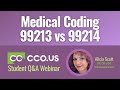 Medical Coding 99213 vs 99214 - MDM Medical Decision Making Explained