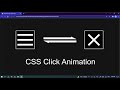 HTML, CSS Menu Hamburger Animation