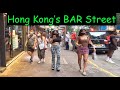 [4K] Walking Hong Kong Streets: Lockhart Road, Wanchai:  Nightlife Area