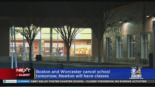 Boston and Worcester cancel school Friday due to extreme cold