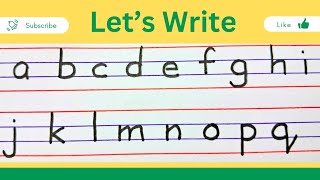 english small letter writing a to z, small alphabets writing #handwriting lowercase letters, abcd