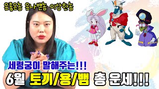 [세령궁] 💖💖6월운세 토끼🐰/용🐲/뱀🐍띠 운세는? \