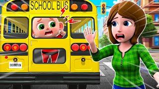 Wheels On The Bus | Safety Rules in the Bus | Funny Kids Song \u0026 Nursery Rhymes by Little PIB