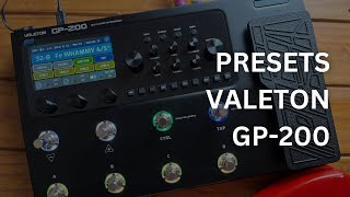 Felipe Costa - Pack de Presets VALETON GP-200