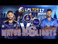 GALLE GLADIATORS VS LYCA'S JAFFNA KINGS MATCH 17|LPL LANKA PREMIER LEAGUE| 2022