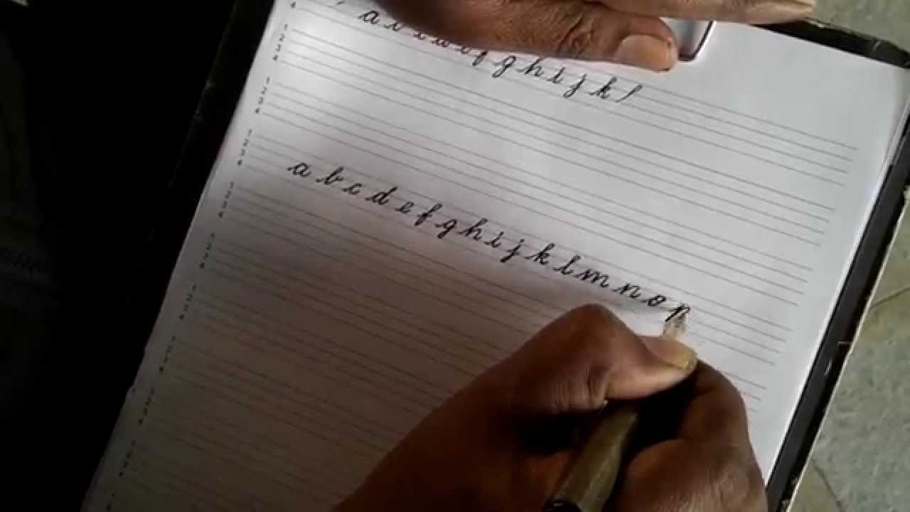 English Cursive Handwriting Youtube