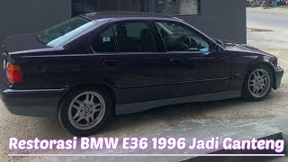 Restorasi BMW E36 busuk jadi siap nongkrong/VLOG 18