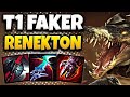 T1 Faker Renekton vs Kassadin [ MID ] Patch 14.20 Ranked EUW ✅