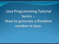 How to generate Random numbers in Java