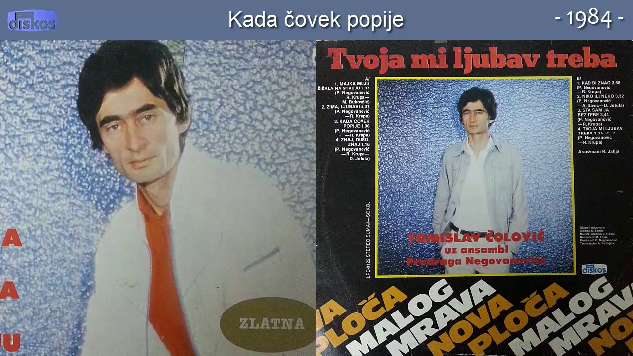 Tomislav Colovic - Kada Covek Popije - (Audio 1984) - YouTube